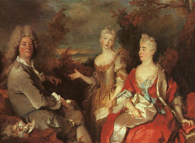 Nicolas de Largilliere Family Portrait oil painting picture